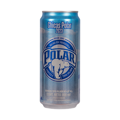 [F01086] POLAR PILSEN LATA SLEEK ZF 355 ml x 24 Uds.